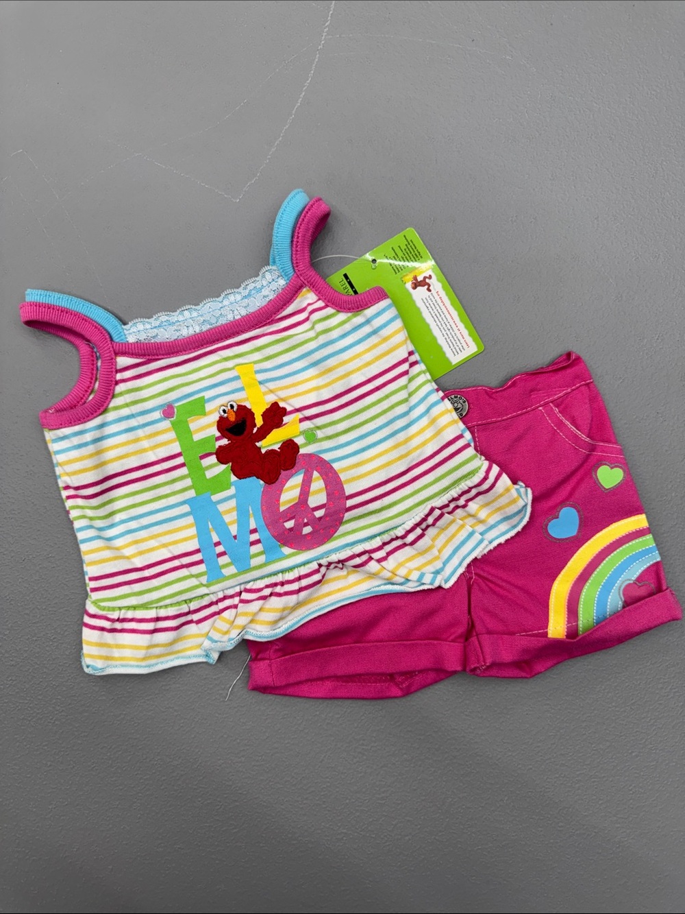The Children's Place Pink-Trim Striped Tank Top with Lace